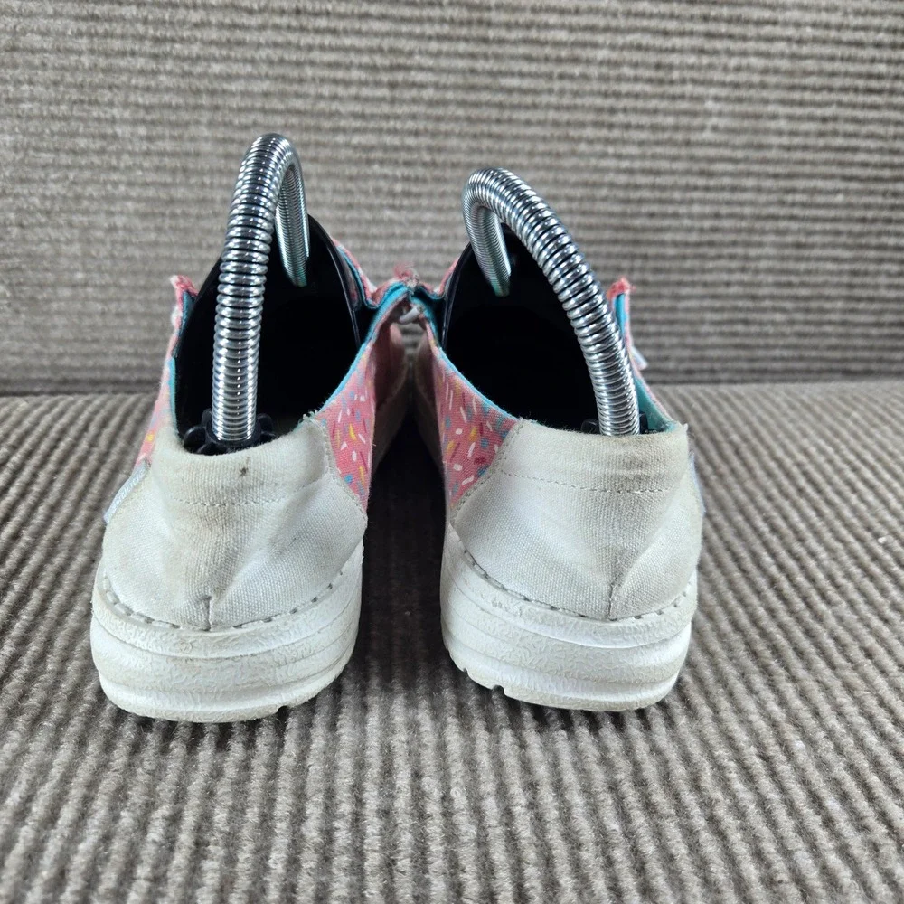 Hey Dude Kids Youth‎ Size 3 Pink Sprinkles Wendy Slip On Loafer Shoes 130125837